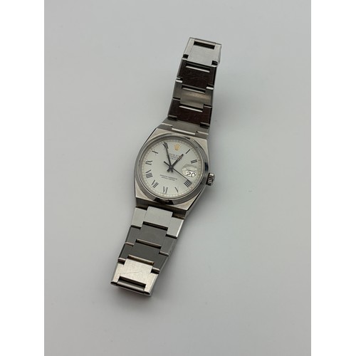 548 - GENTLEMANS ROLEX DATE ADJUST OYSTER QUARTZ STAINLESS STEEL WRISTWATCH IN MATCHED BOX