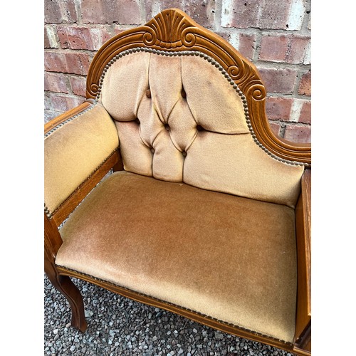 72 - REPORDUCTION UPHOLSTERED HALL BENCH