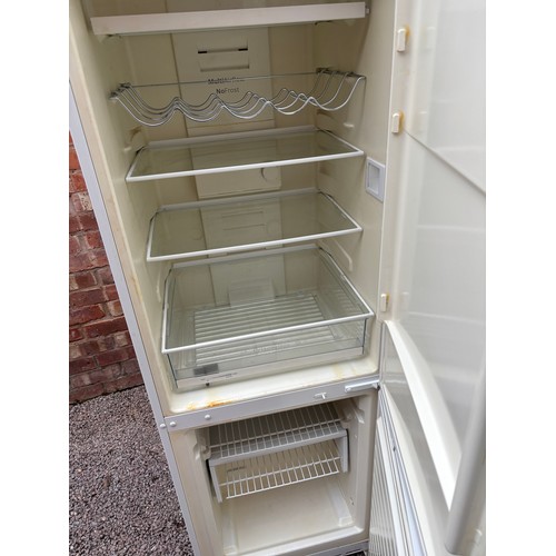 87 - WHITE BOSCH UPRIGHT FRIDGE FREEZER