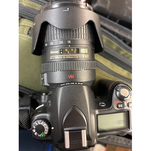 448 - NIKON D80 DIGITAL CAMERA, CANON IXUS 1001S CAMERA, NIKON COOLPIX CAMERA, LENS, FLASH, FILTERS.