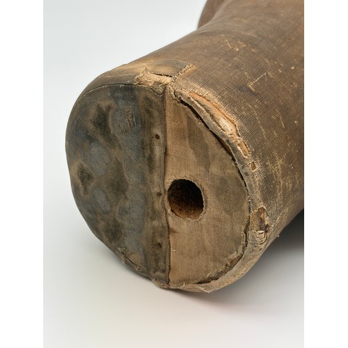 734 - ANTIQUE MILLINERS HAT BLOCK HEAD A/F