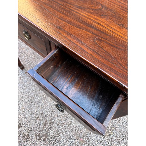 47 - CHINESE ELM ALTAR TABLE WITH THREE FRIEZE DRAWERS