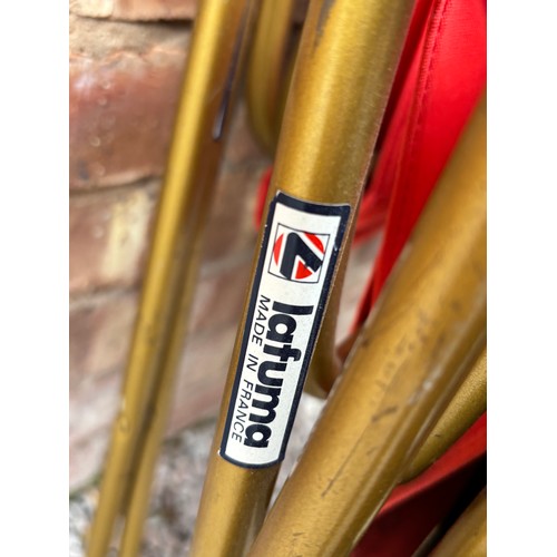 59 - VINTAGE TUBULAR FOLDING CHAIRS