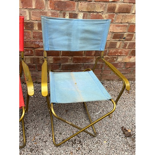 59 - VINTAGE TUBULAR FOLDING CHAIRS