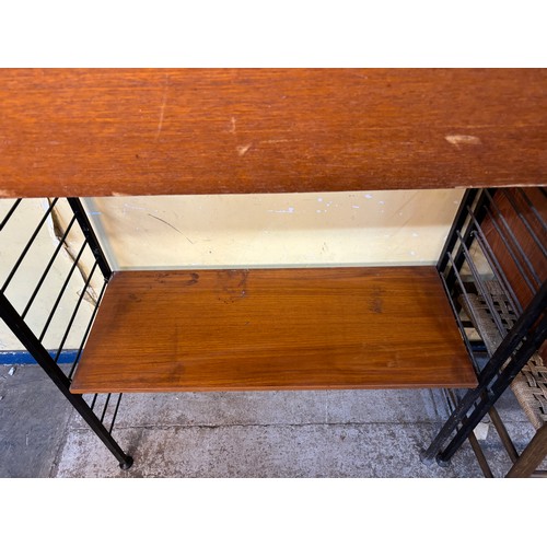 85 - TEAK LADDERAX BUREAU SHELVING SYSTEM