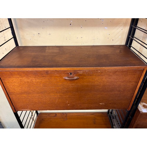 85 - TEAK LADDERAX BUREAU SHELVING SYSTEM