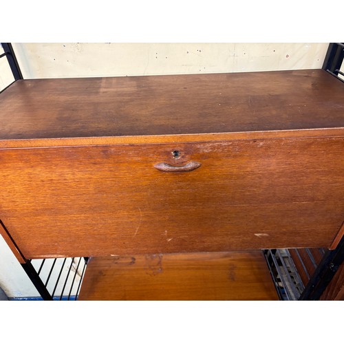 85 - TEAK LADDERAX BUREAU SHELVING SYSTEM