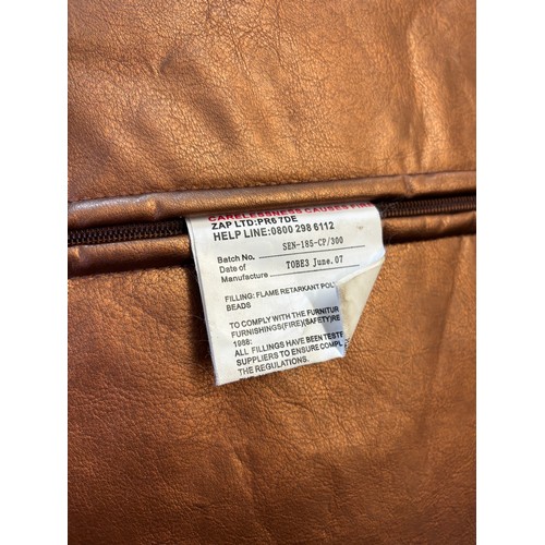 109 - BRONZED MOROCCAN STYLE POUFFEE