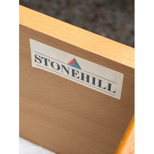 24 - STONEHILL TEAK CHEST OF DRAWERS