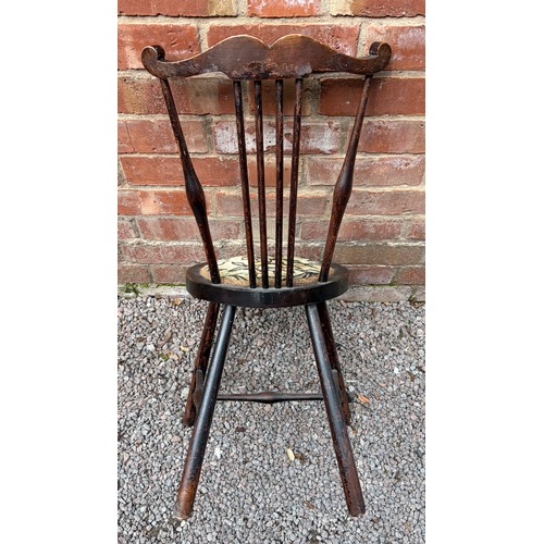 78 - CHILDRENS EDWARDIAN BEECH STICK BACK CHAIR