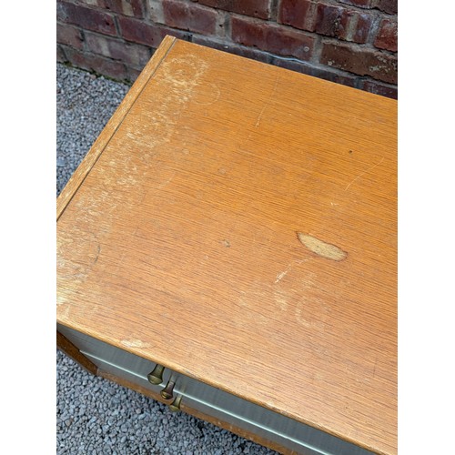 111 - EG GPLAN CHINESE WHITE THREE DRAWER CHEST