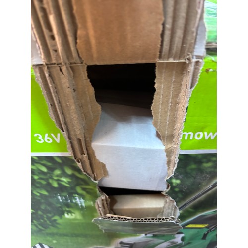 18 - BOXED 36V CORDLESS LAWNMOWER