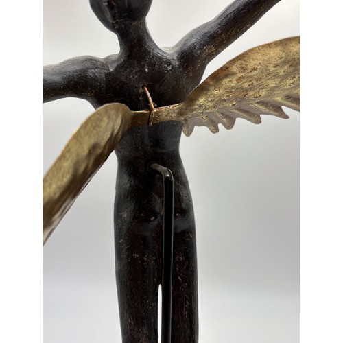 543 - METAL WORK SCULPTURE OF ICARUS