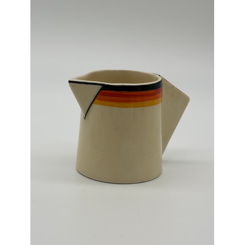 CLARICE CLIFF BIZARRE CONICAL BANDED COFFEE SERVICE PATTERN NUMBER