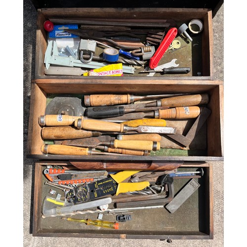 437 - ENGINEERS STYLE MULTI DRAWER TOOL CHEST