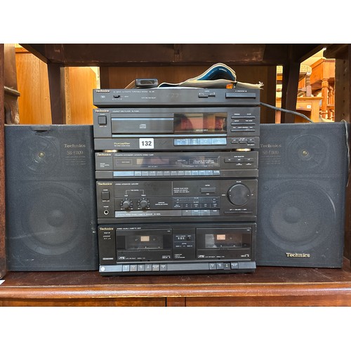 132 - TECHNICS HI-FI SYSTEM WITH SPEAKERS