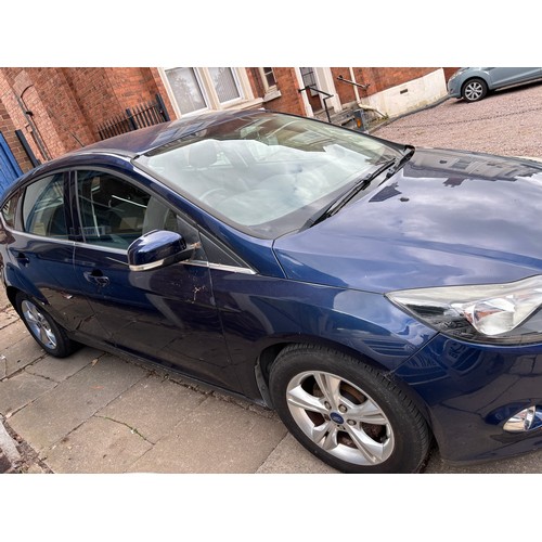 2 - BLUE FORD FOCUS ZETEC 125 AUTOMATIC 5 DOOR HATCHBACK, PETROL 1596CC, REG YR62 DKD, 35,093 MILEAGE AT... 