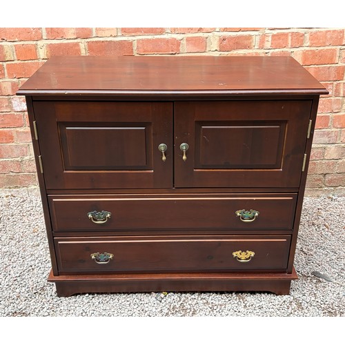 249 - CABINET CONTAINING QUAD 405, 2 HIFI SYSTEM WITH ARCAM ALPHA 5 PLUS CD PLAYER ON VIBRATION MAT