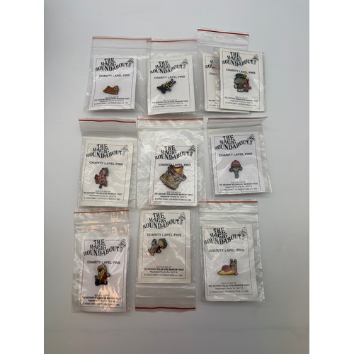 568 - SELECTION OF THE MAGIC ROUNDABOUT ENAMEL CHARITY LAPEL PINS