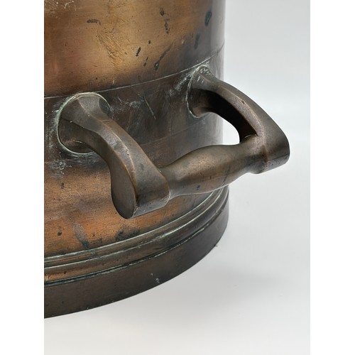610 - INTERESTING BRONZE REGENCY BUSHEL MEASURE PECK SUTTON COLDFIELD COUNTY OF WARWICKSHIRE ANNO DOMINI18... 