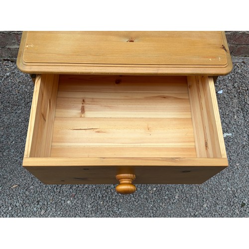 4 - PINE THREE DRAWER CHEST