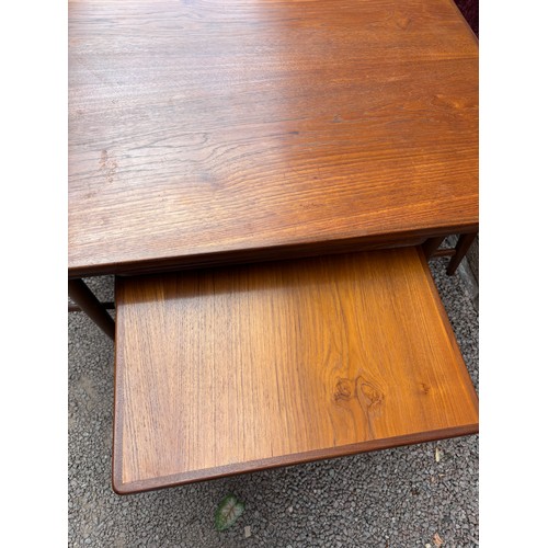 2 - G PLAN TEAK EXTENDING DINING TABLE AND FOUR CHAIRS BY IB KOFOD LARSEN