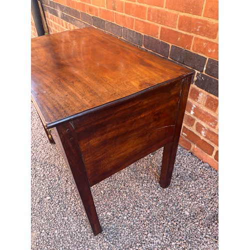 10 - 18TH CENTURY STYLE WALNUT TRIPLE DRAWER SIDE TABLE