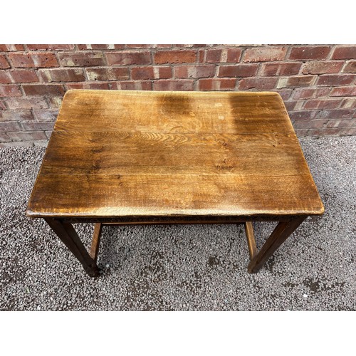 30 - OAK CARVED AND PEGGED GUILD SCHOOL INSPIRED SIDE TABLE