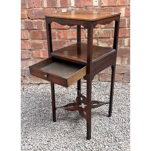 24 - GEORGE III MAHOGANY NIGHT STAND A/F