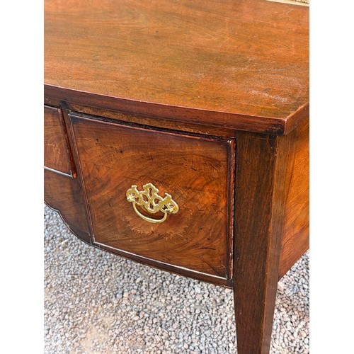 20 - 19TH CENTURY MAHOGANY BOW FRONT SIDEBOARD