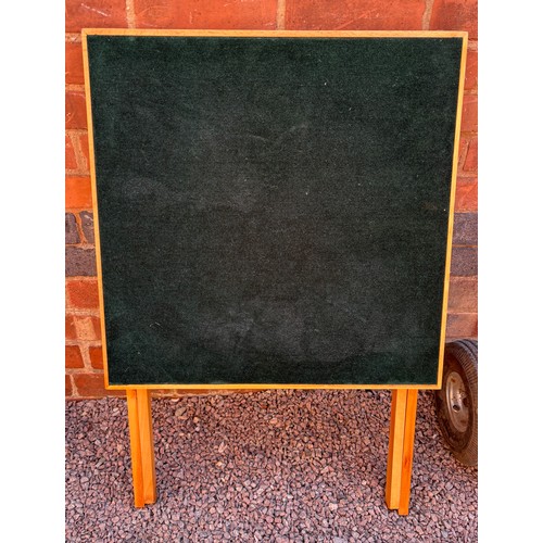 31 - BAIZE TOPPED FOLDING GAMES TABLE