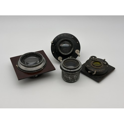 422 - VOIGTLANDER BRAUNSCHWEIG HELIAR 18CM 1:4.5 NO.103978 LENS, 20CM 1:6.3 NO.194796 ANASTIGMAT LENS, NO.... 