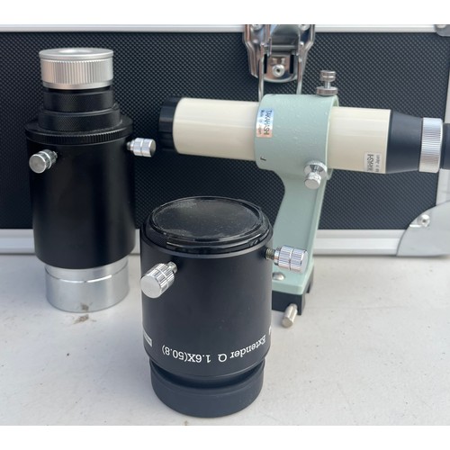 372 - CASED TAKAHASHI FLUORITE APOCHROMAT FC-100DZ TELESCOPE NO.2B4080, TAKAHASHI EXTENDER Q 1.6X (50.8) A... 