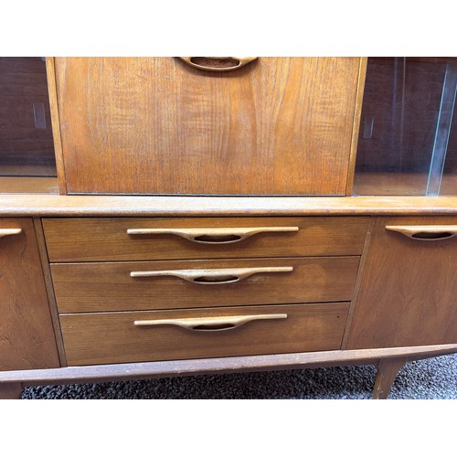 14 - JENTIQUE TEAK DROP FLAP COCKTAIL CABINET SIDEBOARD