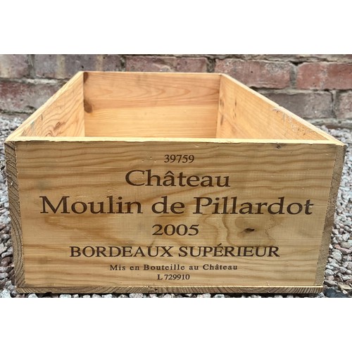 41 - CHATEAU MOULIN DE PILLARDOT ADVERTISING CRATE