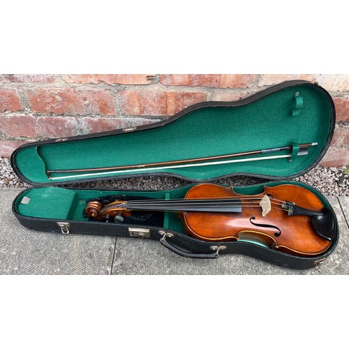 535 - F.BARBE VIOLIN IN CASE WITH BOW