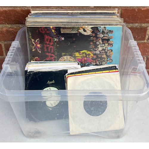CARTON OF VINYL LPS INCLUDING THE BEATLES, HELP, RUBBER SOUL, REVOLVER ...
