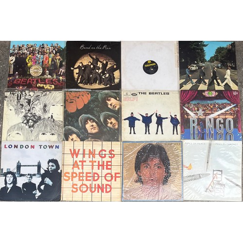 CARTON OF VINYL LPS INCLUDING THE BEATLES, HELP, RUBBER SOUL, REVOLVER ...