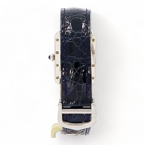 118 - Cartier 2416 (Must de Cartier) ladies tank 925 silver hallmarked case
- Features: 12-Hour Dial, Sapp... 