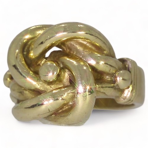 4 - 9ct gold knot ring 26.66 grams size: y/68