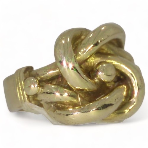 4 - 9ct gold knot ring 26.66 grams size: y/68