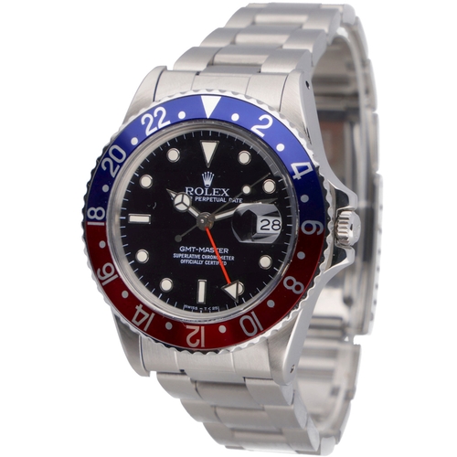 159 - ROLEX GMT-MASTER 16750 + SERVICE PAPERS
Movement: Automatic
Clasp: Oyster
Year: 1987
Bezel Type: 24 ... 