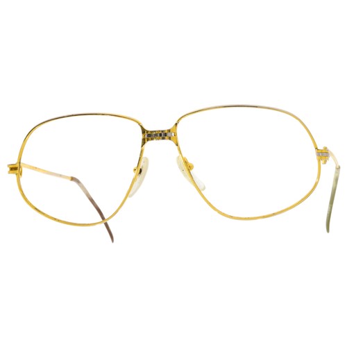 148 - Cartier Glasses Plated Gold Frames 59 14 140 Missing Lens