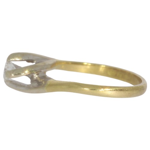 17 - 18ct gold diamond single-stone ring. Set with a brilliant cut diamond of 0.50ct calculated weight, a... 