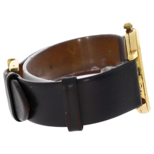 271 - Rotary 4745 
9ct Gold Casing 
Black Leather Strap With Gold Buckle 
33mm 
Date Indicator