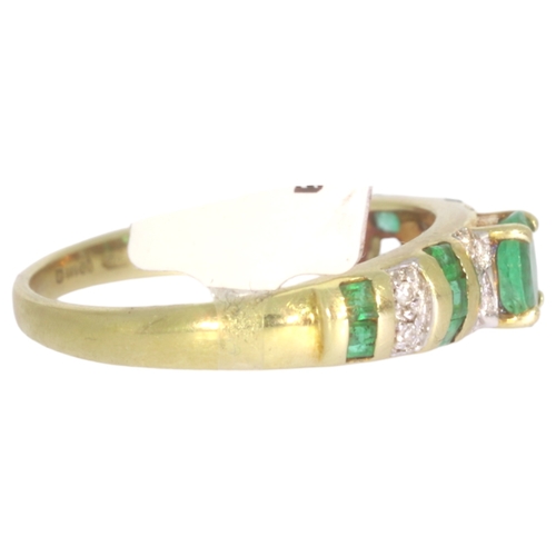 4 - 14CT Yellow Gold Emerald And Diamond Set Ring
1 stone,OVAL CUT
Colour: Green. (assessed)
Length 5.00... 