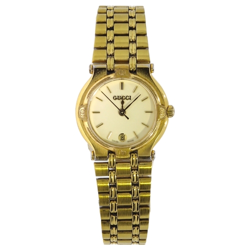 85 - Gucci 9200L Ladies Gold Coloured Watch
Movement - Quartz
Model - 9200L
Crystal - Mineral Crystal
Cas... 