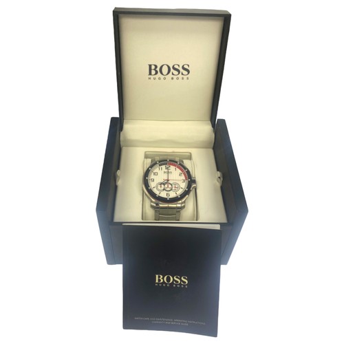 88 - Hugo Boss hb.63.1.29.2132 
Mens 
Stainless Steel 
47mm 
White Dial