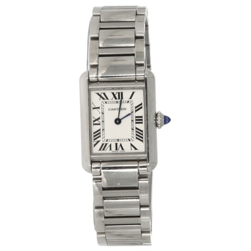 89 - Cartier Tank Must 4322
Case Material	Steel
Dial Color	Silver
Water Resistance	30 meters
Case Thickne... 