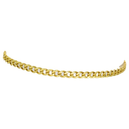 47 - 9ct curb bracelet yellow gold